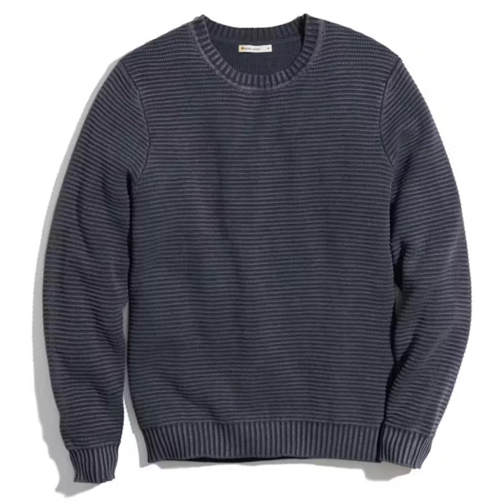 Marine Layer Men's Crewneck Sweater - Dark Gray